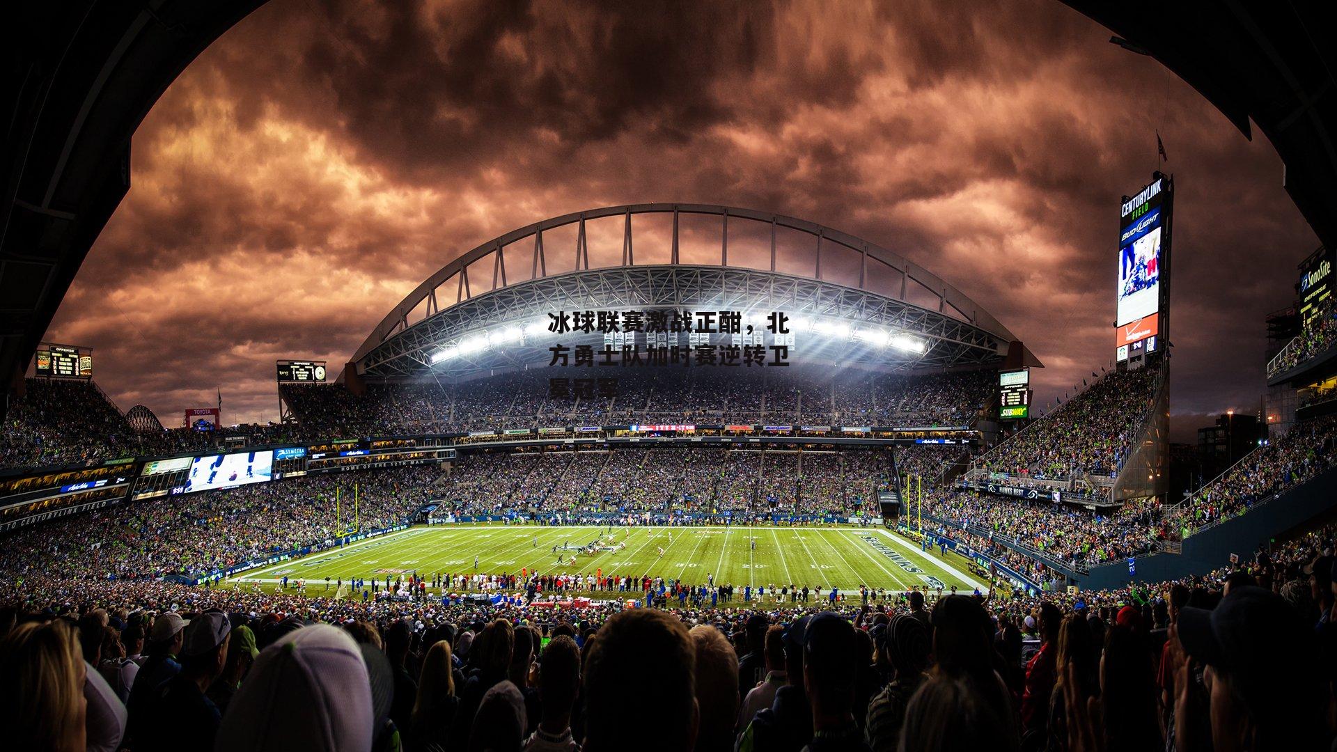 冰球联赛激战正酣，北方勇士队加时赛逆转卫冕冠军